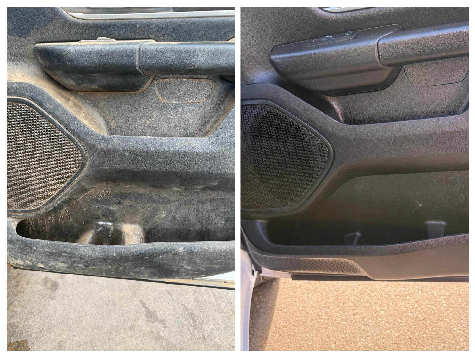 Door panel cleaning