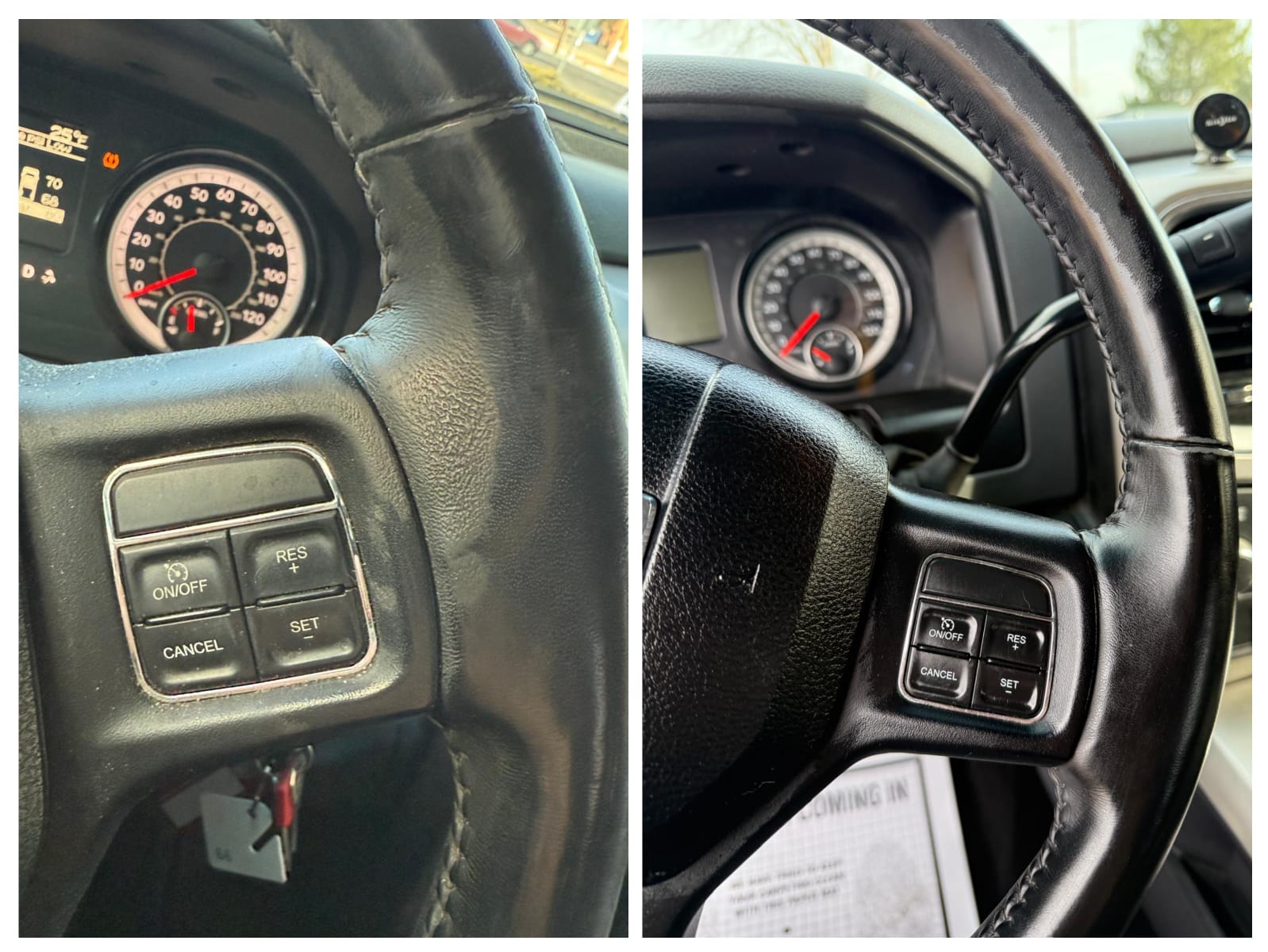Steering wheel and control cleaning